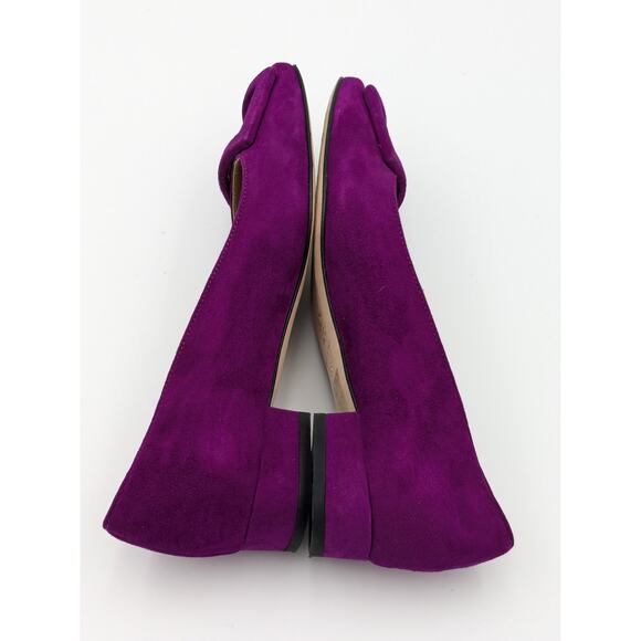 ANN MASHBURN Buckle Flat women's Deep Orchid Suede size US4 EU35 - Picture 7 of 11